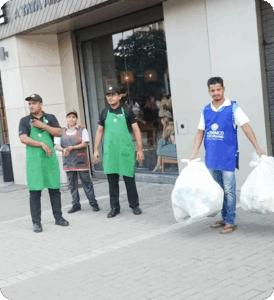 Collection drive at Star Bucks Coffee Company, Mumbai