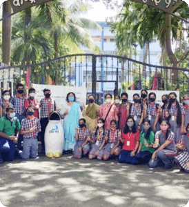 Milk Pouch Awareness in Mumbai at Kendriya Vidalia No. 2, Navy Nagar, Colaba
