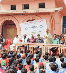 The Waste collection and Awareness campaign held at Ara Nagar Nigam,Bihar